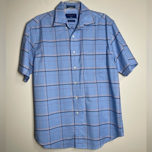 Towncraft Other - Men's Towncraft Wrinkle Free Short Sleeve Button Down Shirt